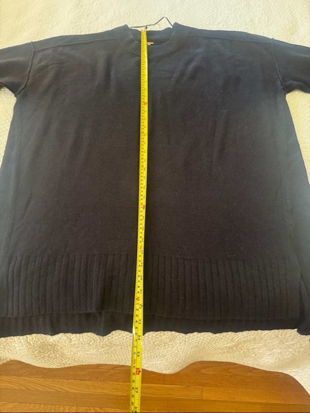 Free People Women’s Black Crewneck Sweater - Picture 5 of 7